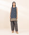 2 Piece - Embroidered Light Khaddar Suit
